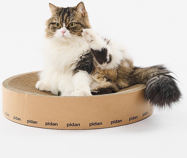 FUKUMARU 16-in Microfiber Carboard Cat Scratching Post, Little Brown