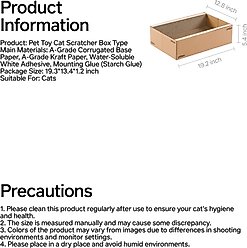 Pidan Box Cat Scratcher & Lounge, Brown slide 2 of 6