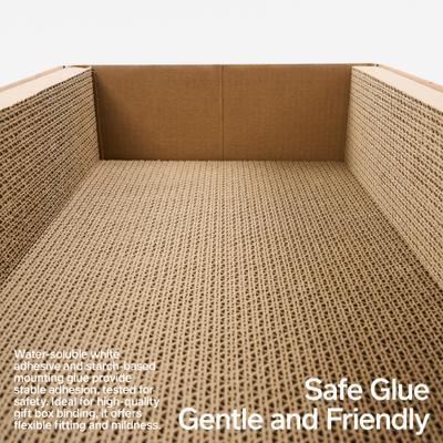 Show full view: Pidan Box Cat Scratcher & Lounge, Brown slide 4 of 7