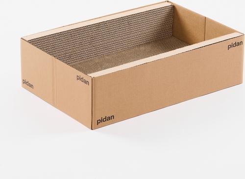 Show full view: Pidan Box Cat Scratcher & Lounge, Brown slide 2 of 7