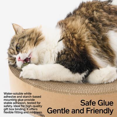 Show full view: Pidan Round Cat Scratch Lounger, Brown slide 4 of 7