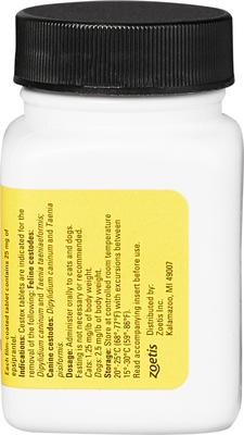 Show full view: Cestex Tablet for Dogs & Cats, 25 mg, 1 Tablet slide 3 of 6