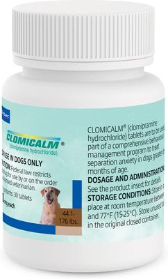Show full view: Clomicalm (Clomipramine HCl) Tablets for Dogs, 80-mg, 30 tablets slide 5 of 10