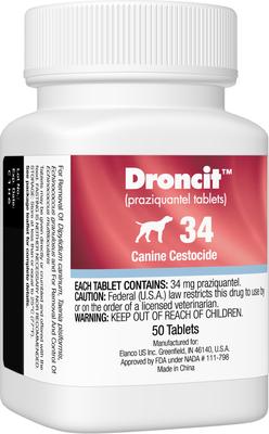 Show full view: Droncit Tablet for Dogs, 34-mg, 1 Tablet slide 3 of 7