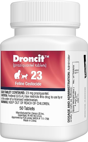 Droncit Tablet for Cats, 23-mg