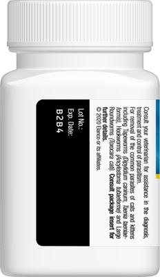 Show full view: Drontal Tablets for Cats & Kittens, 2-16 lbs, 1 Tablet slide 6 of 9