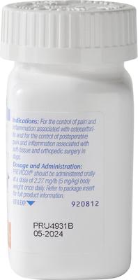 Show full view: Previcox (Firocoxib) Chewable Tablets for Dogs, 57-mg, 1 tablet slide 4 of 11