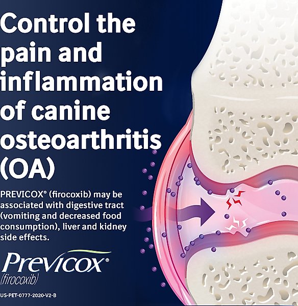 Show full view: Previcox (Firocoxib) Chewable Tablets for Dogs, 15 tablets, 227-mg slide 3 of 11