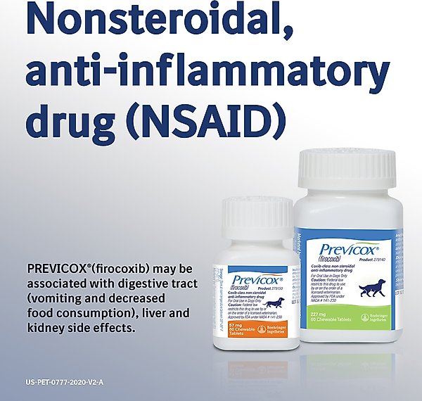 Show full view: Previcox (Firocoxib) Chewable Tablets for Dogs, 15 tablets, 227-mg slide 4 of 11