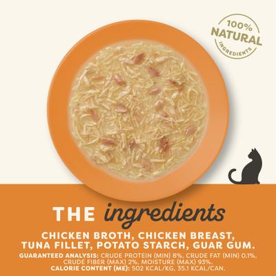 Show full view: Applaws Chicken & Tuna in Gravy Grain-Free Wet Cat Food, 2.47-oz can, case of 24 slide 5 of 9