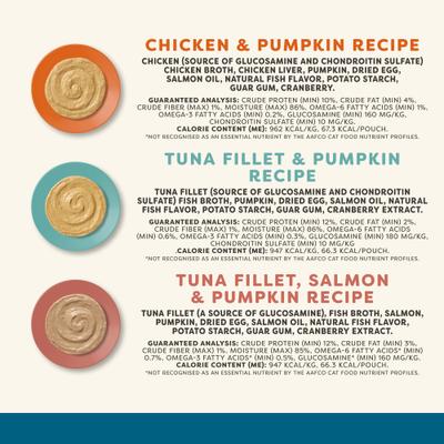 Show full view: Applaws Senior Variety Selection Grain-Free Mousse Wet Cat Food, 2.47-oz pouch, case of 12 slide 5 of 9