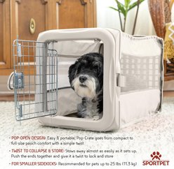 SportPet Designs Soft Sided Pop-Open Dog Kennel, Small slide 2 of 7
