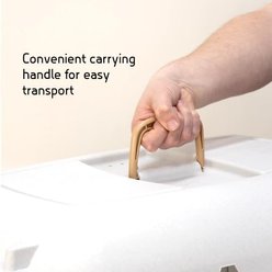 SportPet Designs Dog & Cat Travel Kennel, Cream & Gold, 26-in slide 2 of 7