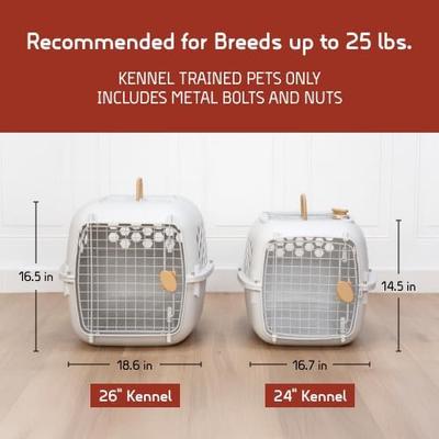 Show full view: SportPet Designs Dog & Cat Travel Kennel, Cream & Gold, 26-in slide 3 of 9