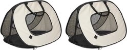SportPet Designs Pop-Open Soft-Sided Cat Carrier, Tan, 20-in