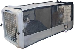 SportPet Designs Car Seat Crate Dog Kennel with Divider, Espresso, Jumbo