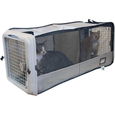 SportPet Designs SportPet Designs Dog & Cat Car Seat Crate, Espresso