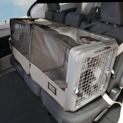 Show full view: SportPet Designs Car Seat Crate Dog Kennel with Divider, Espresso, Jumbo slide 6 of 9