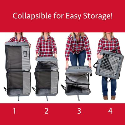 Show full view: SportPet Designs Car Seat Crate Dog Kennel with Divider, Espresso, Jumbo slide 5 of 9