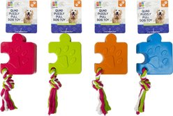 Tugzelle Quad PuzzlyPull Dog Toys, 4 count
