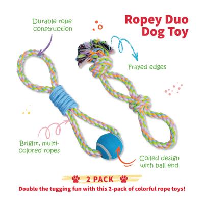 Show full view: Tugzelle Ropey Duo Dog Toy slide 8 of 9