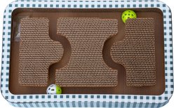 Tugzelle Triple Meow Maze Cat Scratcher Toy, White slide 2 of 6