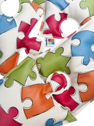 Tugzelle Pixel Paw Plush Dog Toys, White, 4 count slide 2 of 3