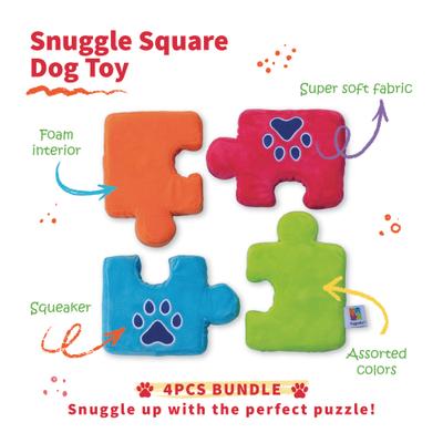 Show full view: Tugzelle Snuggle Square Dog Toy slide 5 of 6