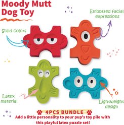 Tugzelle Moody Mutt Dog Toys, 4 count slide 2 of 3
