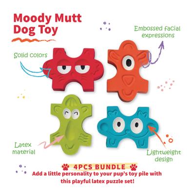 Show full view: Tugzelle Moody Mutt Dog Toys, 4 count slide 4 of 5