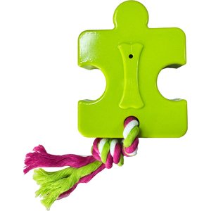 Tugzelle PuzzlyPull Dog Toy, Green