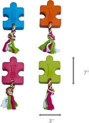Tugzelle PuzzlyPull Dog Toy, Blue slide 2 of 4