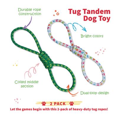 Show full view: Tugzelle Tug Tandem Dog Toy slide 9 of 10