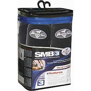 Professional's Choice Sports Medicine Horse Boot, Black, Medium, 4 count