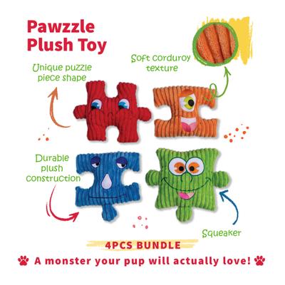 Show full view: Tugzelle Pawzzle Plush Dog Toys, 4 count slide 9 of 10