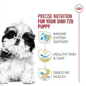 Royal Canin Breed Health Nutrition Shih Tzu Puppy Dry Dog Food, 2.5-lb bag