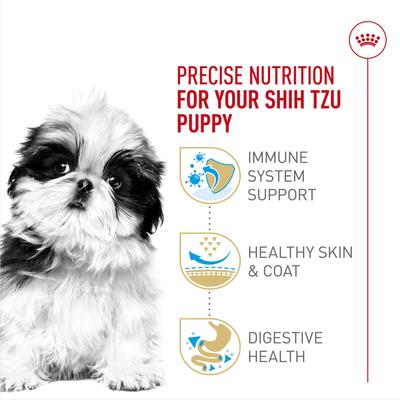 Show full view: Royal Canin Breed Health Nutrition Shih Tzu Puppy Dry Dog Food, 2.5-lb bag slide 4 of 11