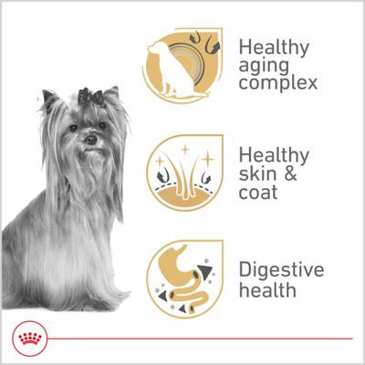 Show full view: Royal Canin Breed Health Nutrition Yorkshire Terrier Adult 8+ Dry Dog Food, 2.5-lb bag slide 3 of 11