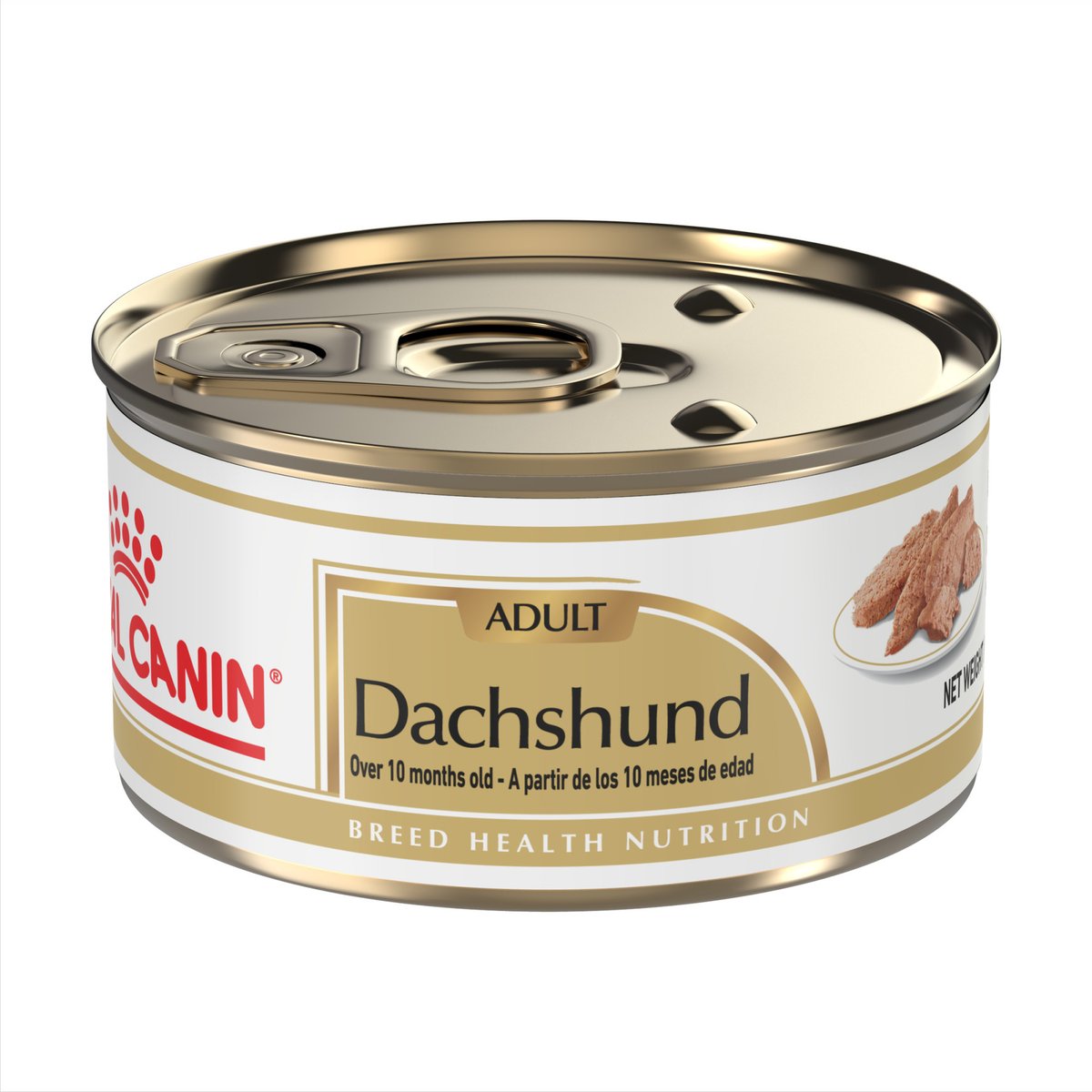 Royal Canin Breed Health Nutrition Dachshund Adult Loaf in Sauce Canned Dog Food, 3-oz, case of 24