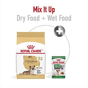 Royal Canin Breed Health Nutrition Chihuahua Adult 8+ Dry Dog Food, 2.5-lb bag