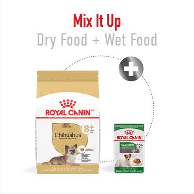 Show full view: Royal Canin Breed Health Nutrition Chihuahua Adult 8+ Dry Dog Food, 2.5-lb bag slide 5 of 11