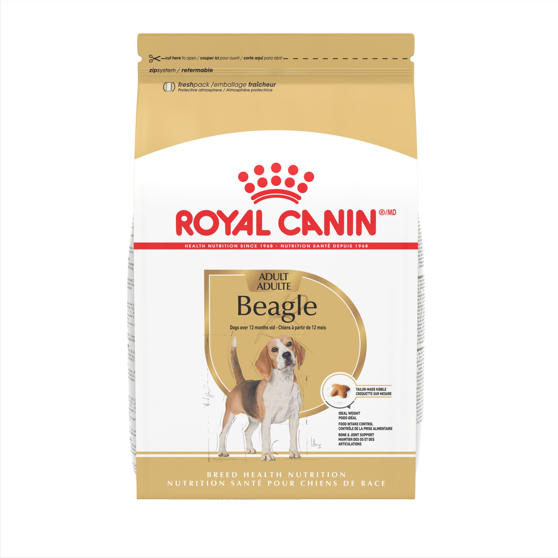 Royal Canin Breed Health Nutrition Beagle Adult Dry Dog Food, 30-lb bag