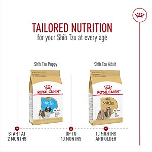Royal Canin Breed Health Nutrition Shih Tzu Adult Dry Dog Food, 10-lb bag