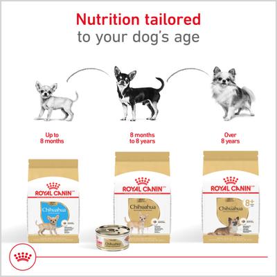 Show full view: Royal Canin Breed Health Nutrition Chihuahua Adult Loaf In Sauce Dog Food, 3-oz, case of 24 slide 6 of 13