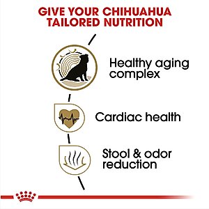 Royal Canin Breed Health Nutrition Chihuahua Adult 8+ Dry Dog Food, 2.5-lb bag