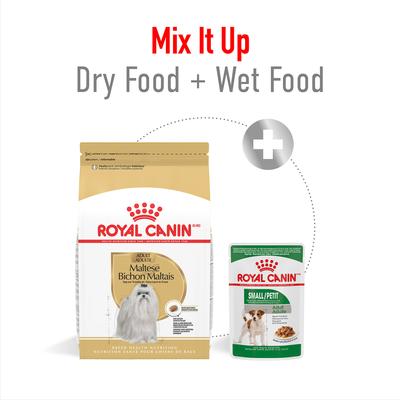 Show full view: Royal Canin Breed Health Nutrition Maltese Adult Dry Dog Food, 10-lb bag slide 5 of 11