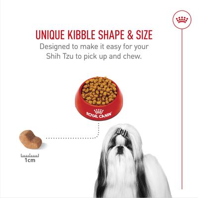 Show full view: Royal Canin Breed Health Nutrition Shih Tzu Adult Dry Dog Food, 10-lb bag slide 5 of 11