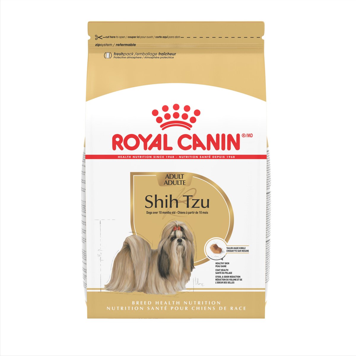 Royal Canin Breed Health Nutrition Shih Tzu Adult Dry Dog Food, 2.5-lb bag
