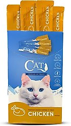 Scoochie Pet Squeeze-Up Premium Creamy Chicken Cat Lickable Treats, 0.5-oz tube, case of 4