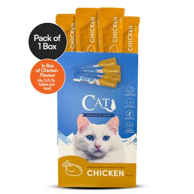 Show full view: Scoochie Pet Squeeze-Up Premium Creamy Chicken Cat Lickable Treats, 0.5-oz tube, case of 4 slide 3 of 8
